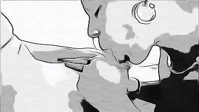 I invited a brunette who lives next door to have fuck-a-thon with me